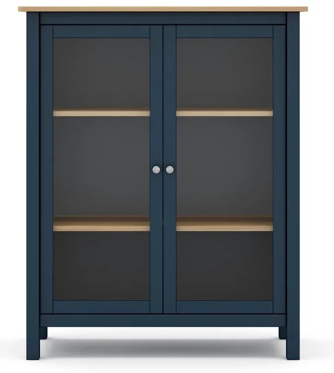 Тъмно син/естествен шкаф от борова дървесина 90x110 cm Misti - Marckeric