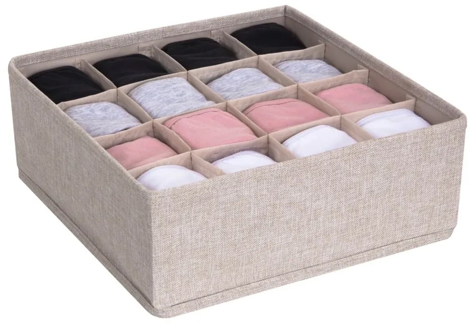 Бежов органайзер за чекмеджета с 16 отделения Bigso Box of Sweden Drawer