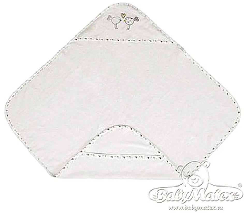 Хавлия с качулка Baby Matex Maxi Plus Birds 0216 02, Екрю
