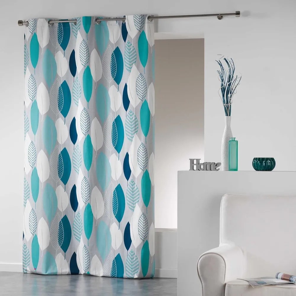 Синя завеса 140x240 cm Leafy – douceur d'intérieur