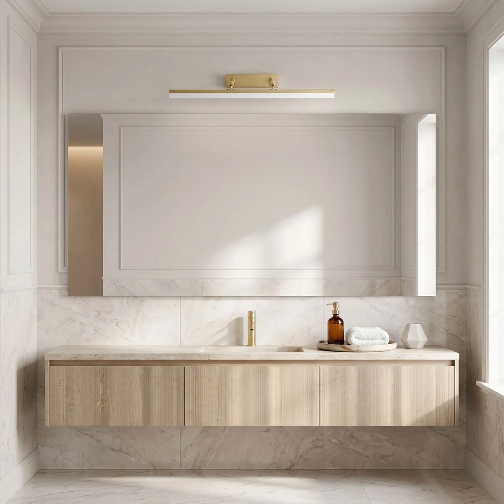 LED аплик за баня APP1876-1W 60cm BRUSH GOLD