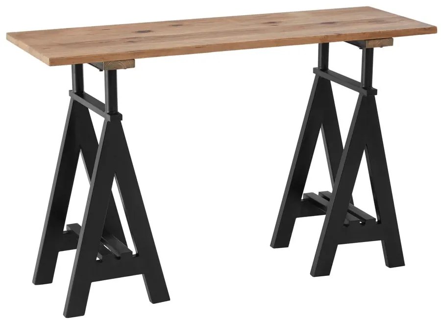 Конзолна маса с плот от борова дървесина в естествен цвят 45x130 cm Hampstead - Premier Housewares