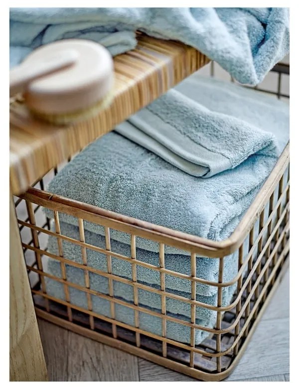 Светлосиня кърпа от органичен памук от тери 50x100 cm Comfort – Södahl