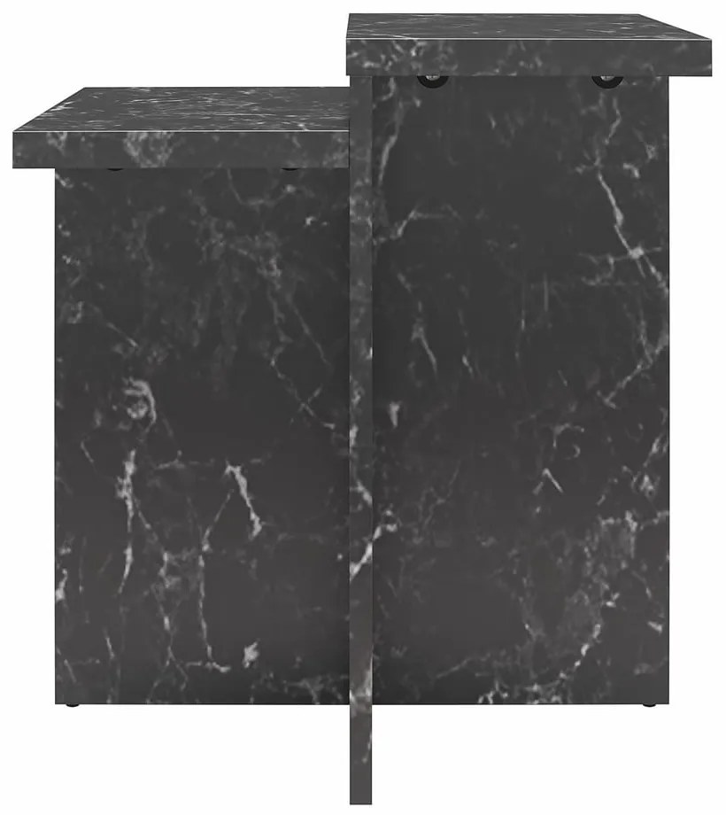 Черна масичка за кафе от декор от мрамор 56x56 cm Brielle – CosmoLiving by Cosmopolitan