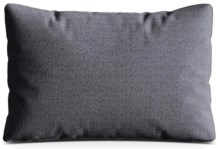 Тъмносива възглавница за диван от прежда с примки от букле Kemi – Cosmopolitan Design