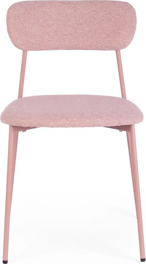 Розов тапициран трапезен стол Inka – Yes Everyday