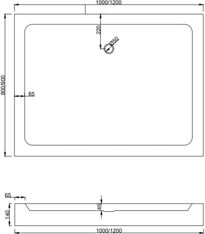 Mexen Apia плъзгаща се душ кабина 100 x 80 см, прозрачна, хром + корито Рио