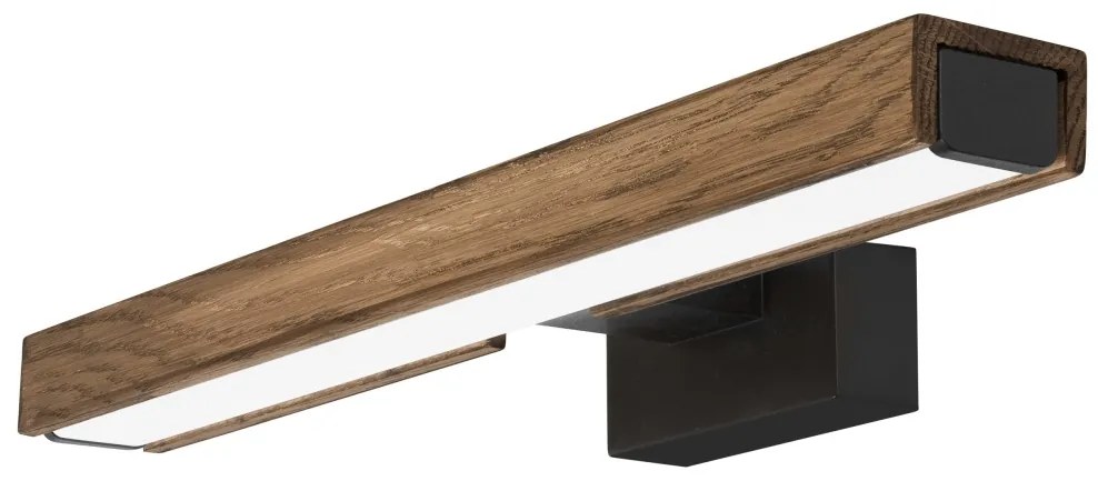 Brilagi-LED огледално осветление WOODY MIRROR LED/8W/230V IP44 дъб/черно