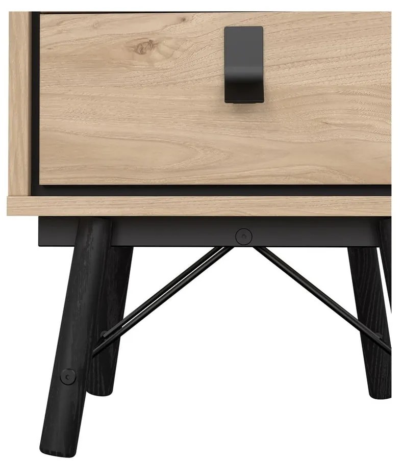 Нощно шкафче в дъбов декор в естествен цвят Ry - Tvilum