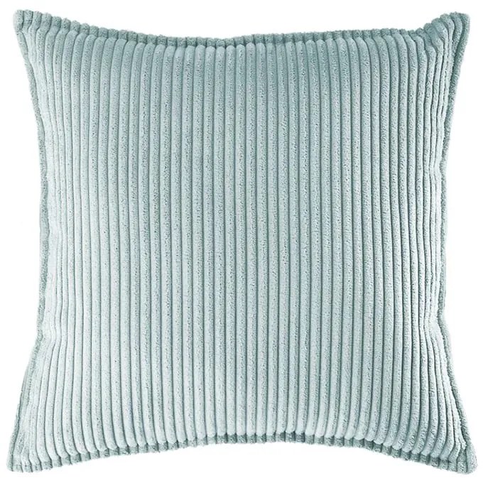 Детска възглавница за диван от рипсено кадифе в цвят мента Block – Wigiwama