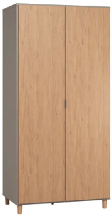 Гардероб SiBlue 2-врати-Gray-Natural