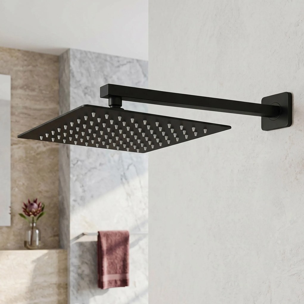 Квадратен душ пита REA JS-P015B 30cm Black