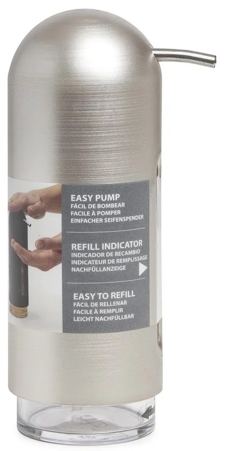Пластмасов дозатор за сапун в сребристо 350 ml Penguin - Umbra