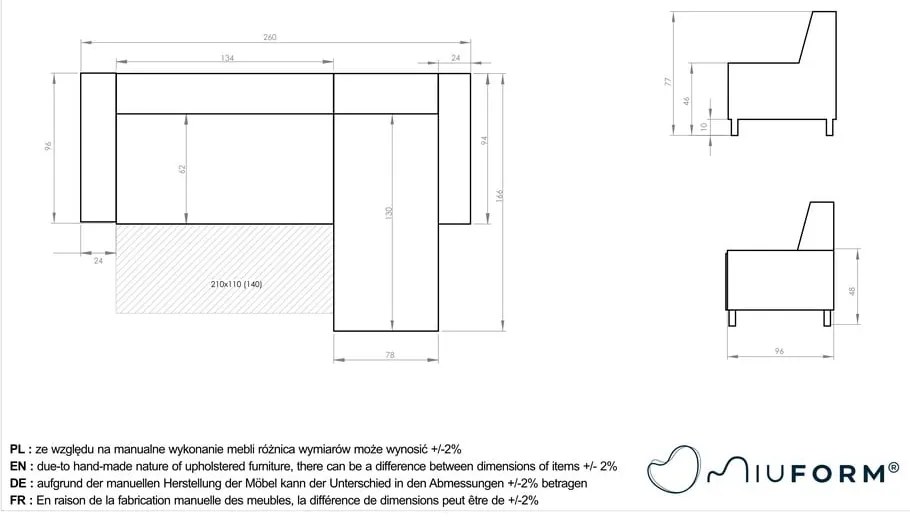 Бежов разтегателен диван променлив ъглов диван Dazzling Daisy - Miuform