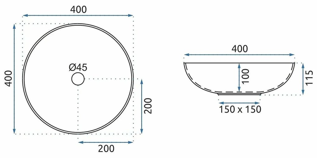 Умивалник за плот Rea Peru