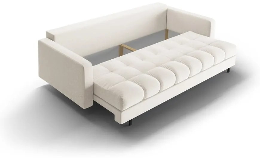 Кремав разтегателен диван с място за съхранение 222 cm Bali – Cosmopolitan Design