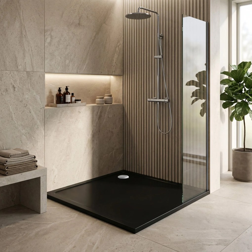 Корито за душ кабина Rea Savoy Black 80x80