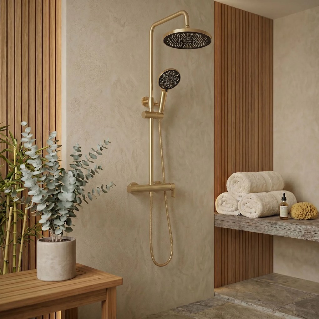 Комплект за душ Rea Hunter Brush Gold