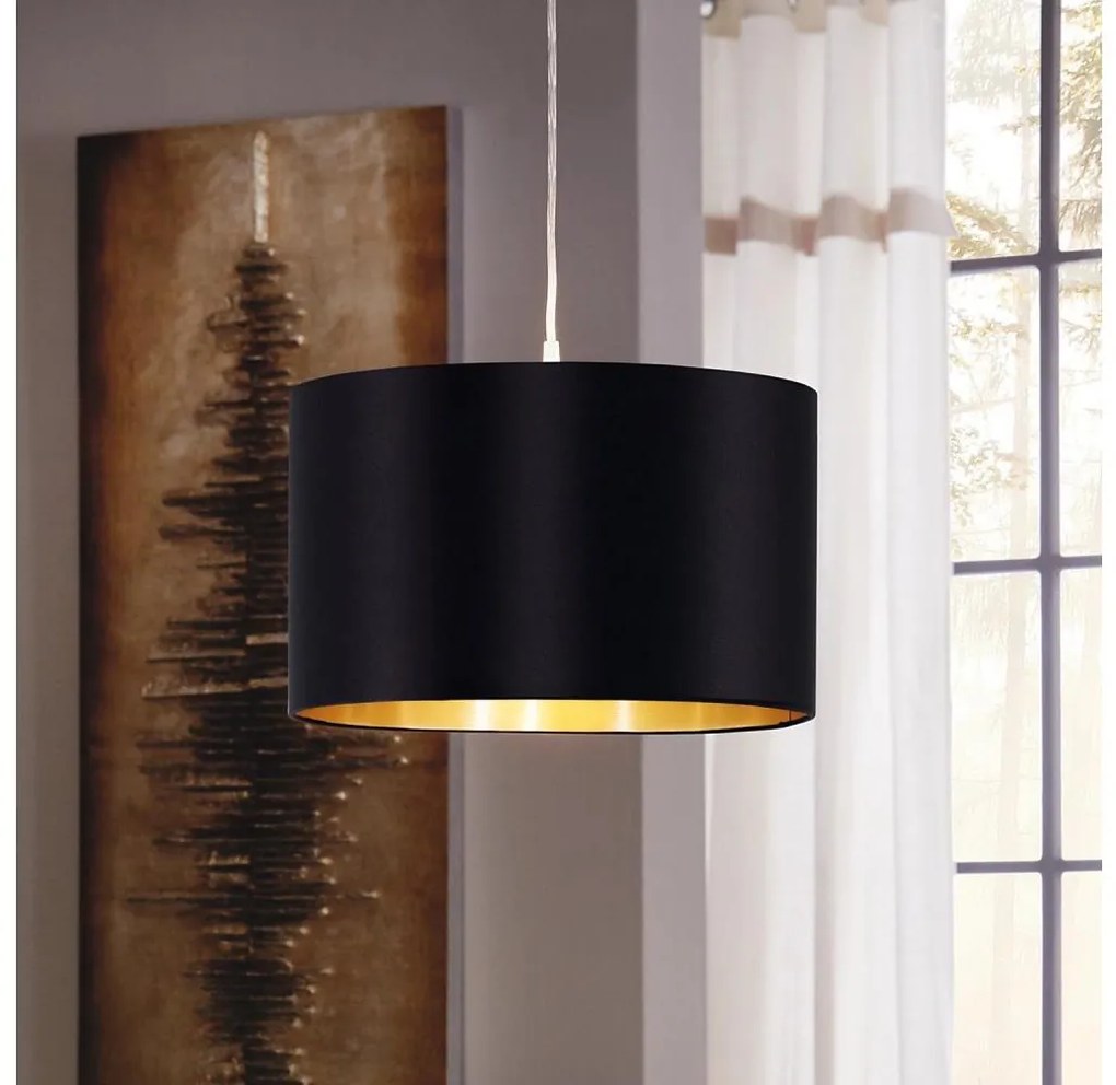 Eglo 31599 - Висяща лампа MASERLO 1xE27/60W/230V на кабел