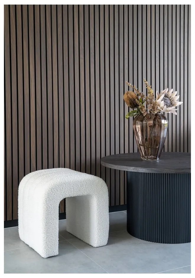 Бяла табуретка от букле Colma – House Nordic