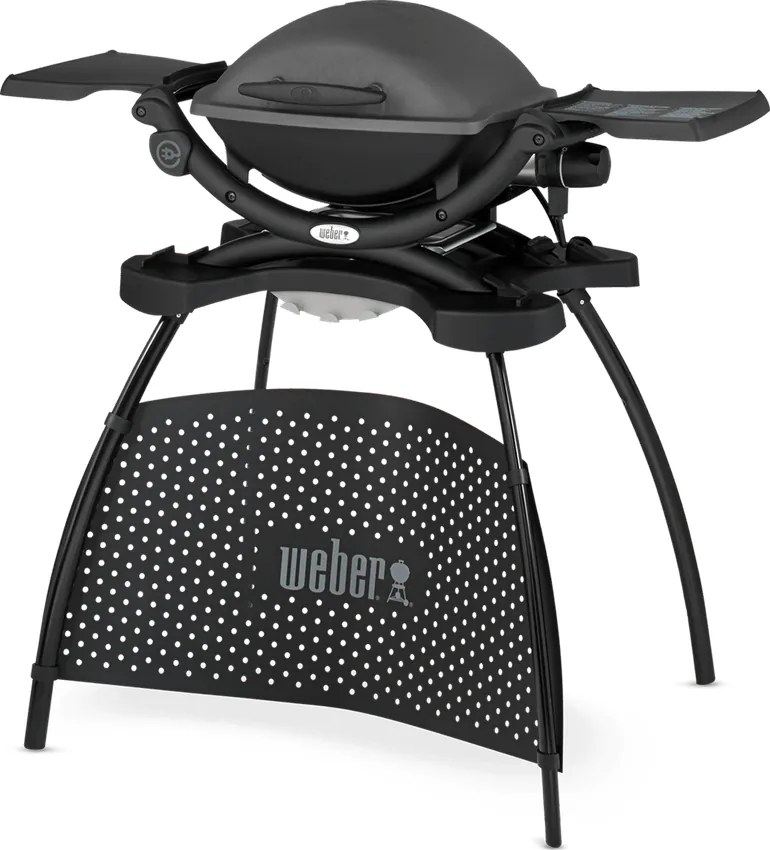 Електрическо барбекю Weber Q1400 Dark Grey w Stand, 2200 W, 43х32 см