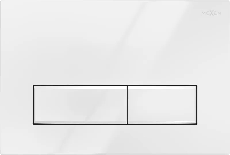 Mexen Fenix Air 09 пневматичен промивен бутон, бял гланц - 6A0900