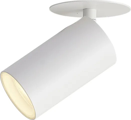 Комплект от 6 модерни вградени спота бели GU10 50mm IP44 - Chels