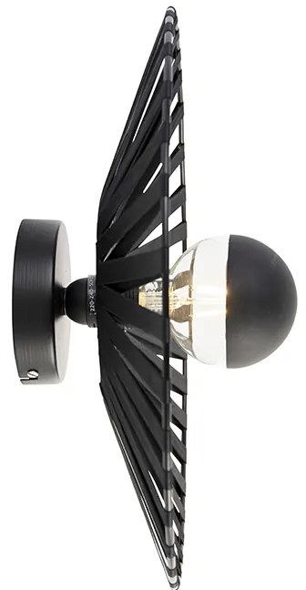 Ръстична стенна лампа черна 40 см - Leia