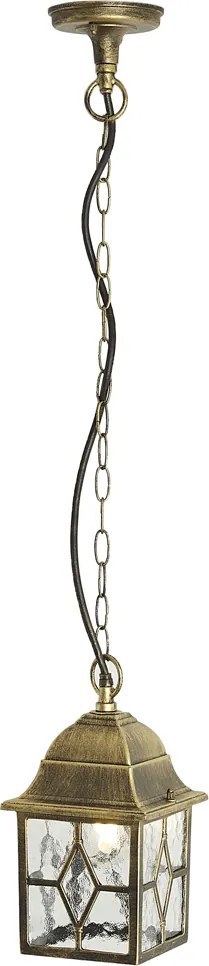 Класически висящ осветител антично злато IP23 - London