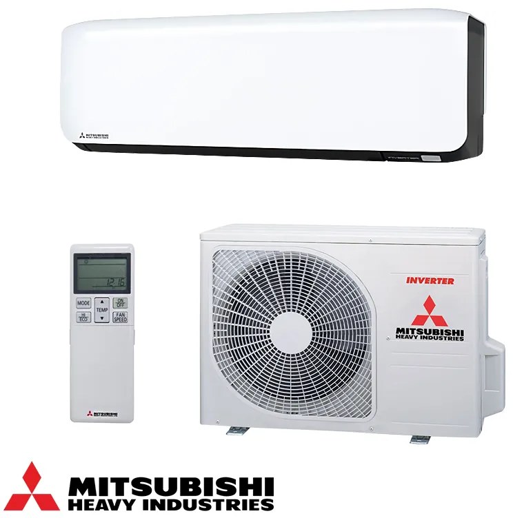 Инверторен климатик Mitsubishi Heavy Industries SRK20ZS-WFB + SRC20ZS-W, 7000 BTU, 17 м2, A+++, Wi-Fi, R-32, Антиалерген система, Бял/черен