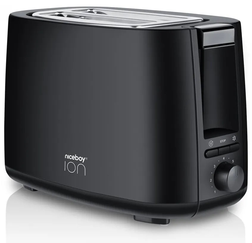 Niceboy ION Cruncher C1 - Тостер с два отвора и печка 750W/230V черен