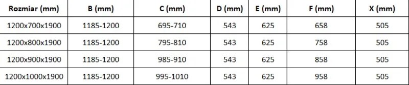 Mexen Omega плъзгаща се душ кабина 120 x 90 см, прозрачна, хром - 825-120-090-01-00