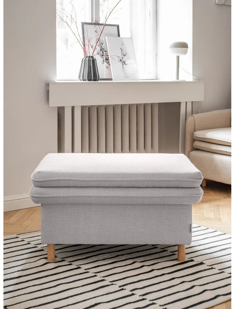 Светлосива табуретка Simon – Miuform