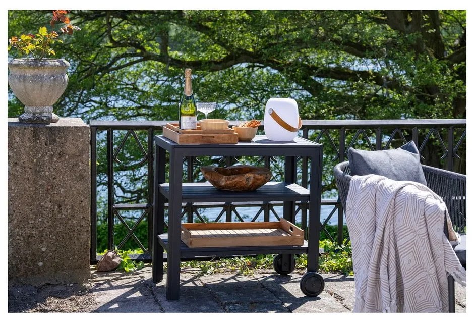 LED преносимо външно осветително тяло с таймер/с високоговорител с USB ø 18 cm Cardiff – House Nordic