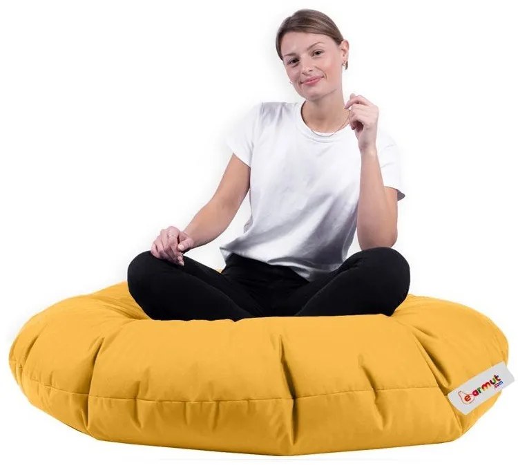 Жълт чувал за сядане Iyzi - Floriane Garden