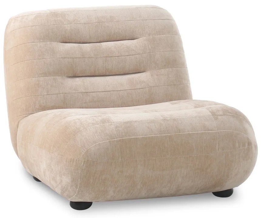 Бежово кадифено кресло Wyatt – Dutchbone