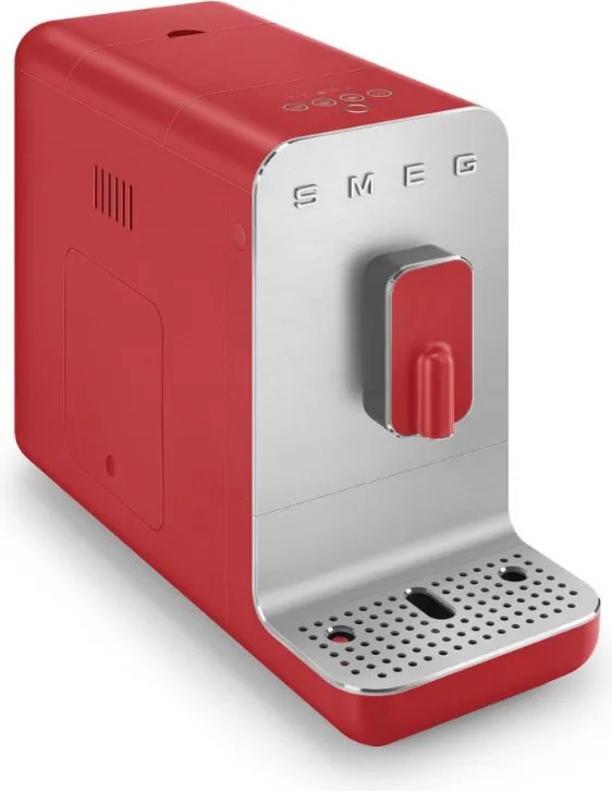 Еспресо машина SMEG Collezione BCC01RDMEU, 1350 W, 19 bar, 1.4 л, 8 функции, Вградена мелачка, Червен