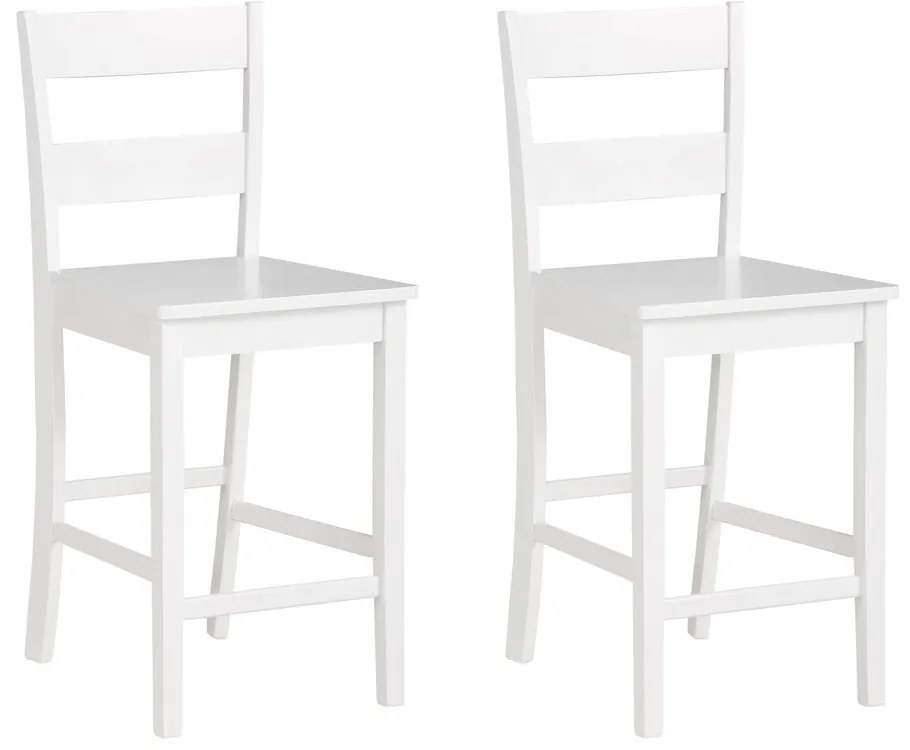 Бял бар стол от масивен бор (височина на седалката 60 cm) Torpedo – Støraa