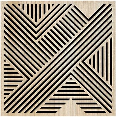 Декоративен панел atmosphera Eileen Cross, MDF, 58×58 cm