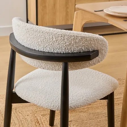 Стол atmosphera Sari, Хевея - Черен