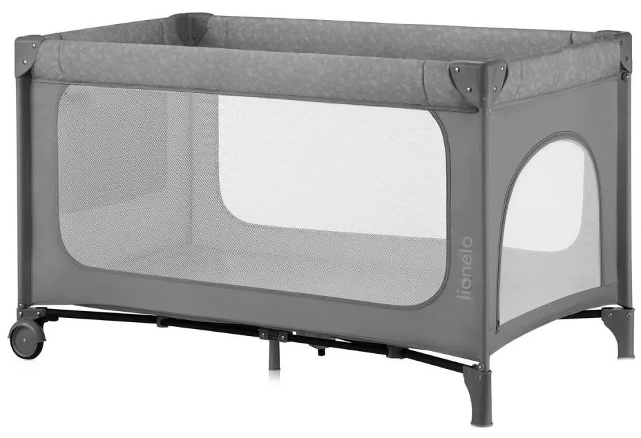 Lionelo - Преносима бебешка кошара JASMIN EASY FOLD Grey Stone