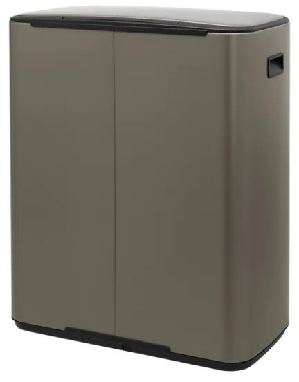Кош за боклук Brabantia Bo Pedal 1003184, 60 л, Леко затваряне, Противоплъзгаща основа, Сив