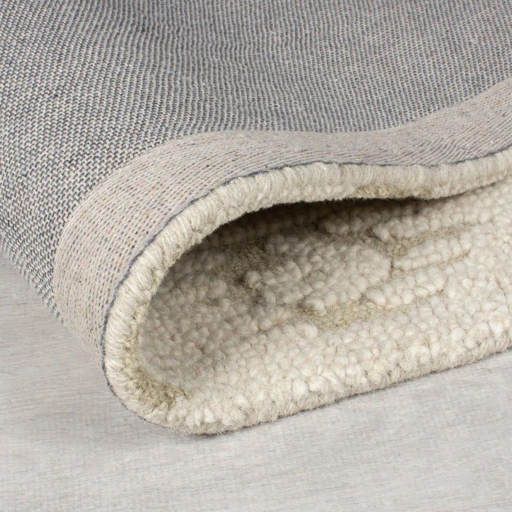 Бежов ръчно изработен вълнен килим 200x290 cm Dion Ikat – Flair Rugs