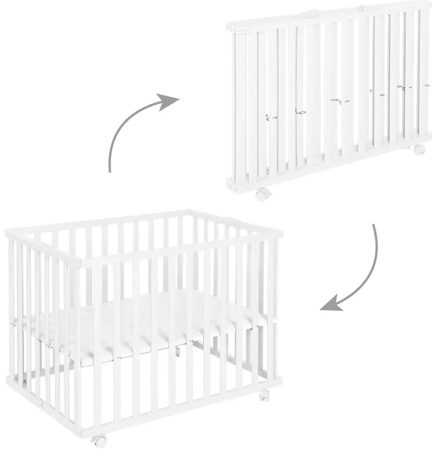 Бяла кошара за игра 100x75 cm - Roba