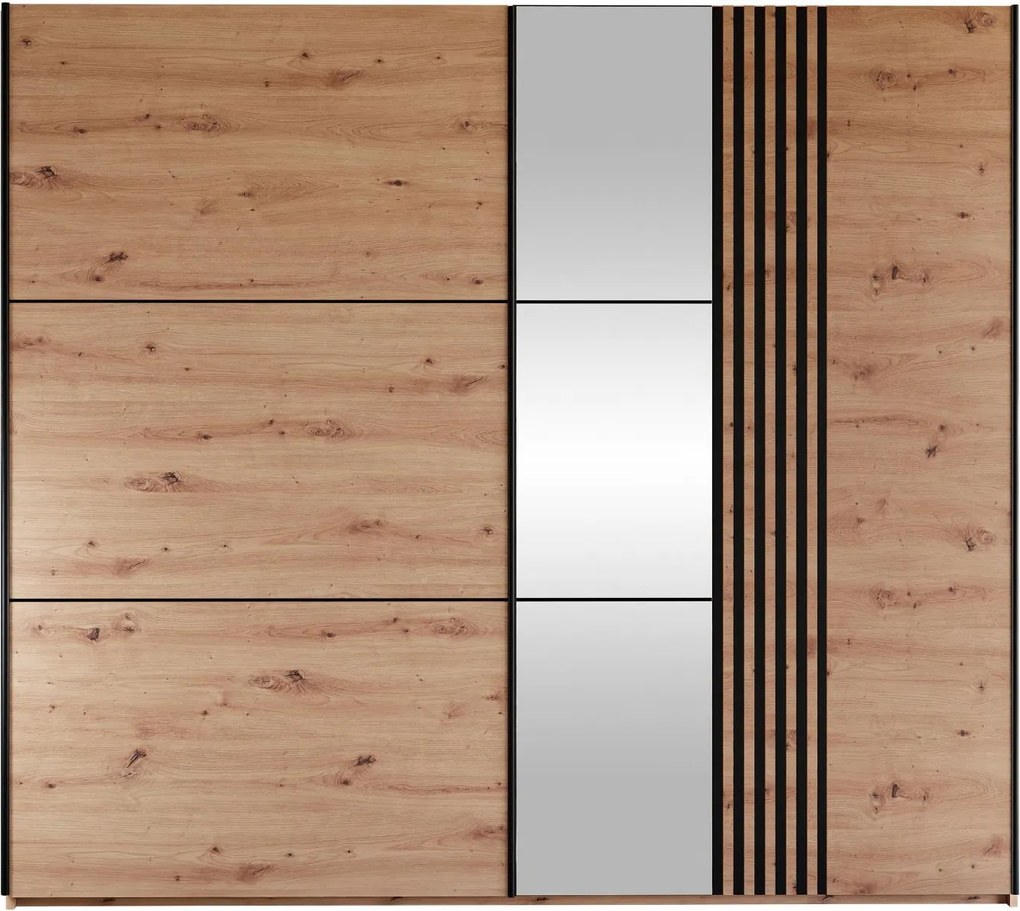 Гардероб Sintra 250 плъзгащ-Fusiko-Черно