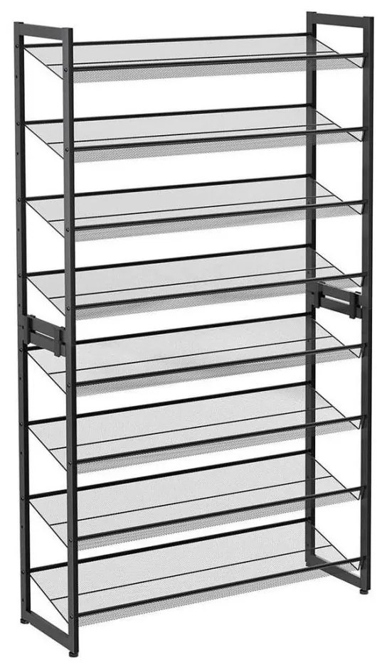 Шкаф за обувки ALVORO, черен