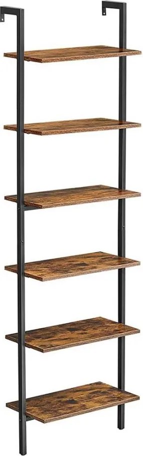 Шкаф за книги NAVARO, кафяв/черен