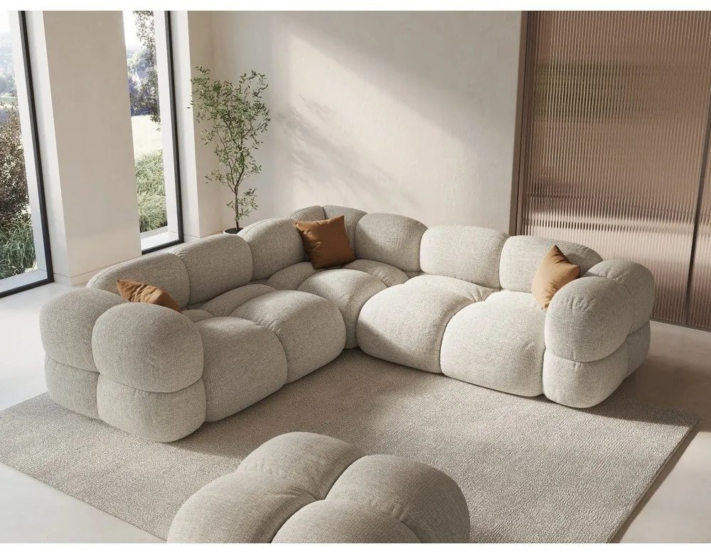 Бежов ъглов диван Loretto – Cosmopolitan Design