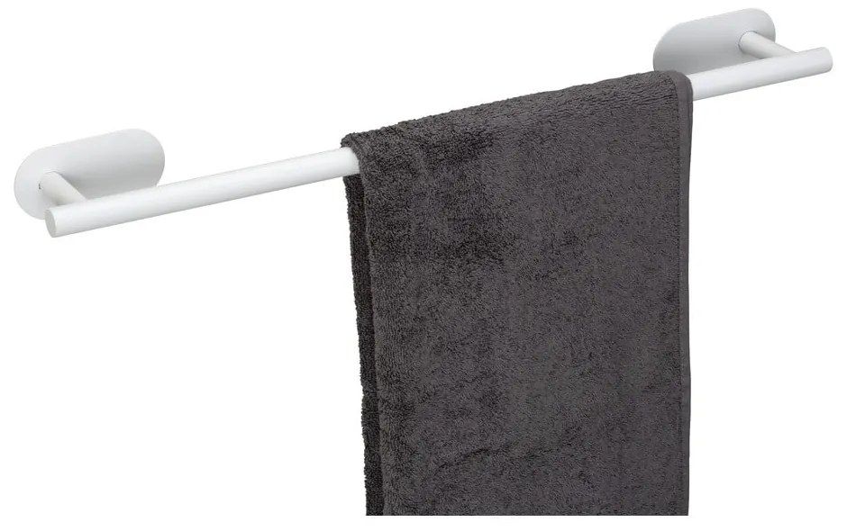 Бяла самозалепваща поставка за кърпи от неръждаема стомана Orea Uno – Wenko