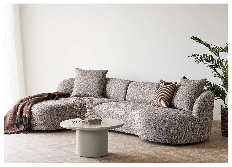 Кремава кръгла масичка за кафе ø 80 cm Nagano – House Nordic